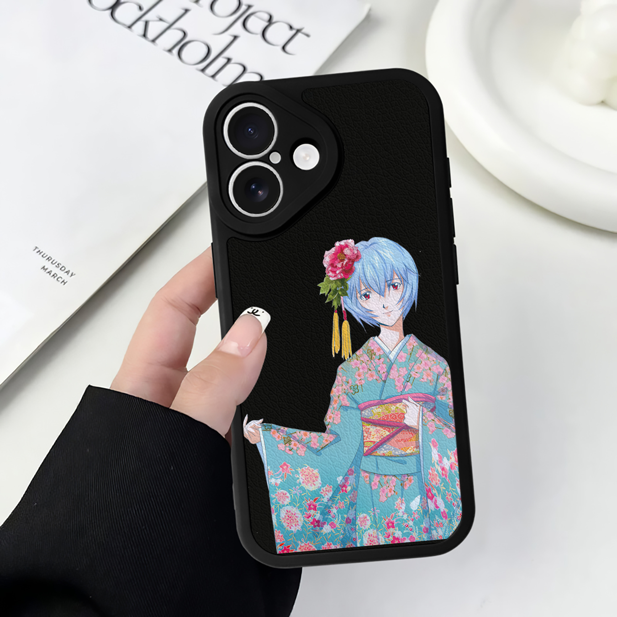 （画像用） EVA 新世紀エヴァンゲリオン 【iPhone 16シリーズ対応】シリコンスマホケース（レザー調） 材質：シリコン